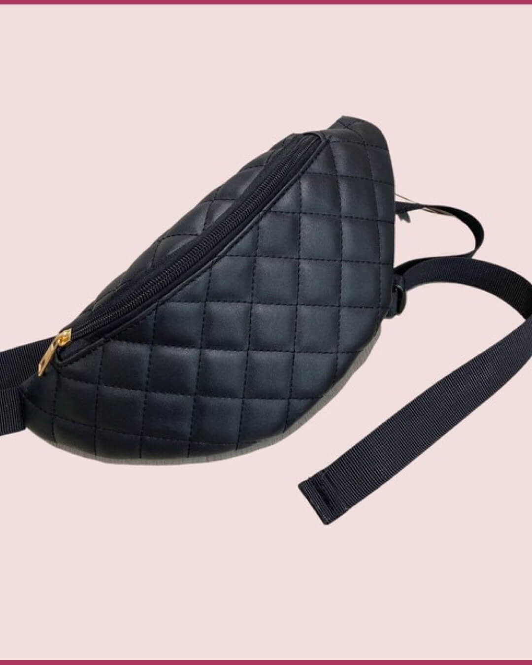 Black Quilted Crossbody Bag