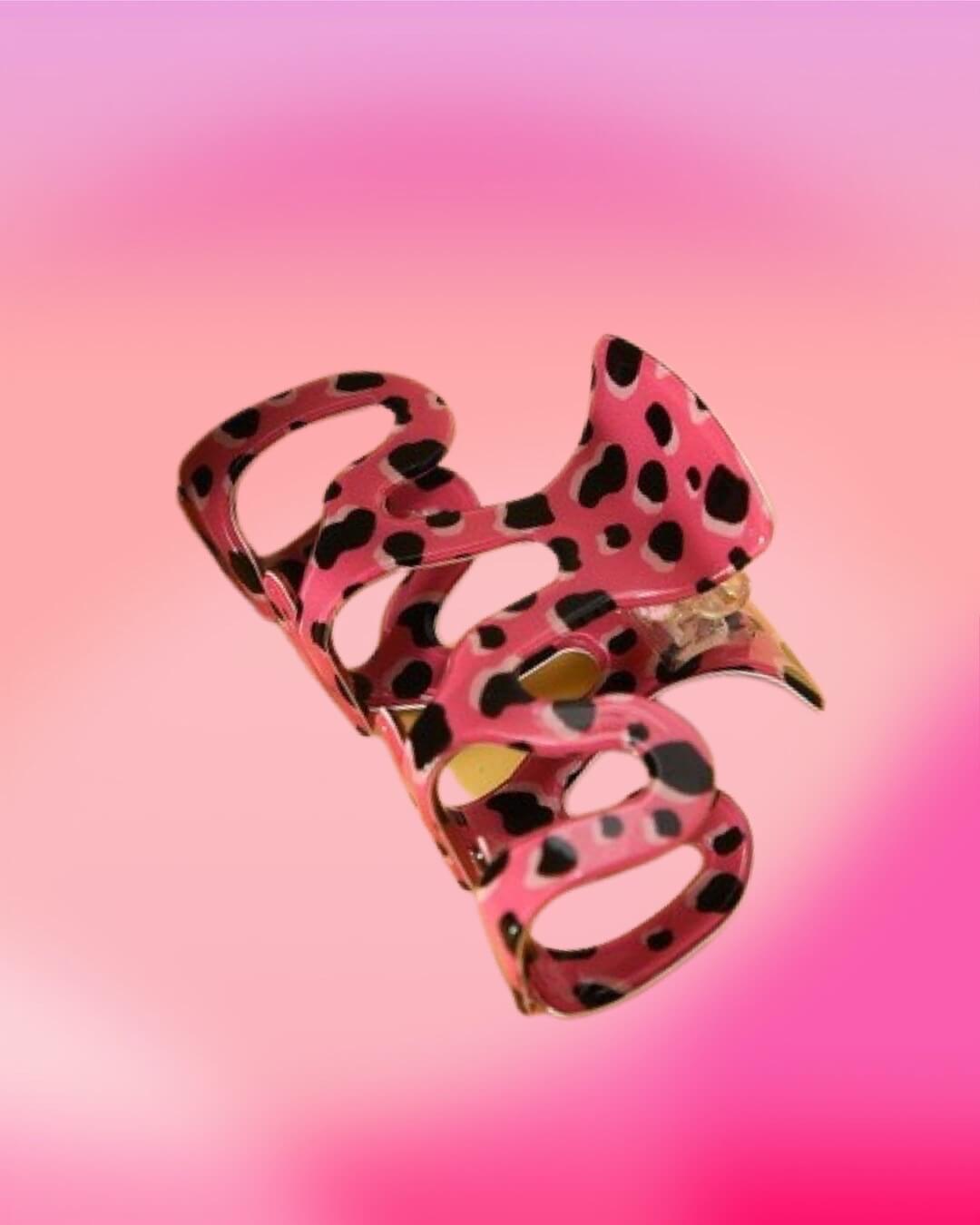 Groovy Large Pink Leopard Claw