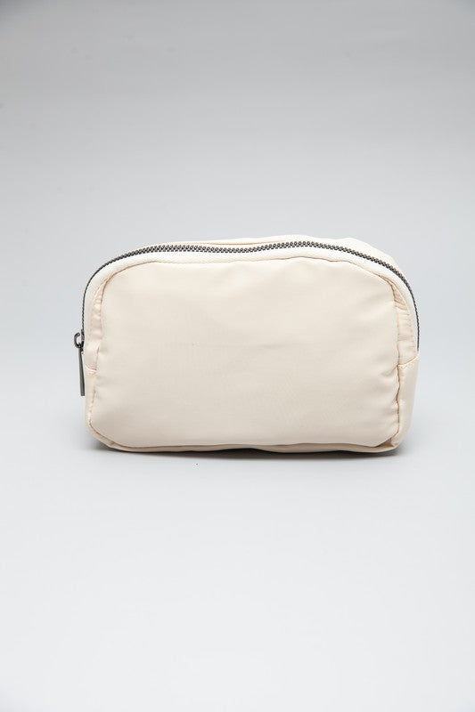 White Adjustable Crossbody Sling Bag