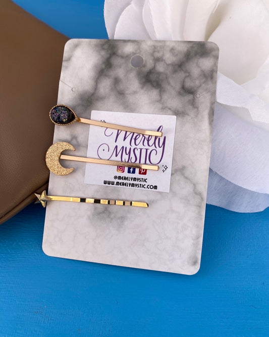 Cosmic Dreams Bobby Pin Trio - Set of 3 pins