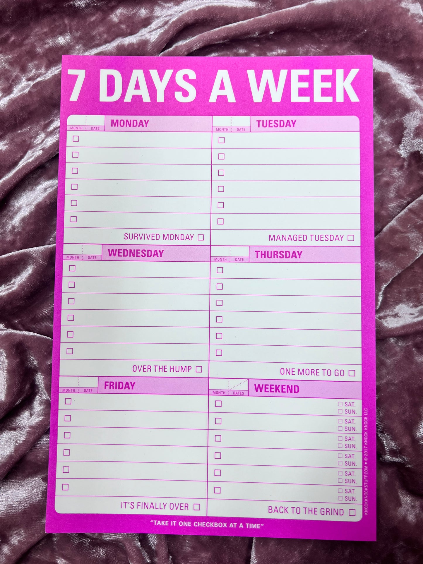Girly Grind - Daily Planner Pad