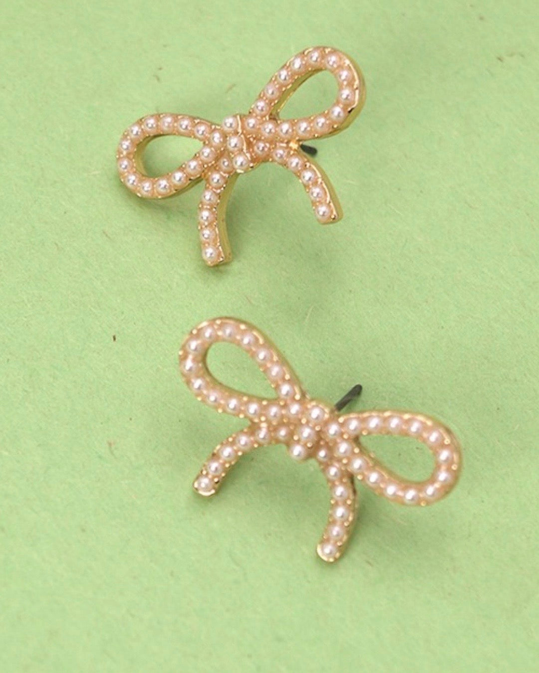 Pearl Bow Earrings