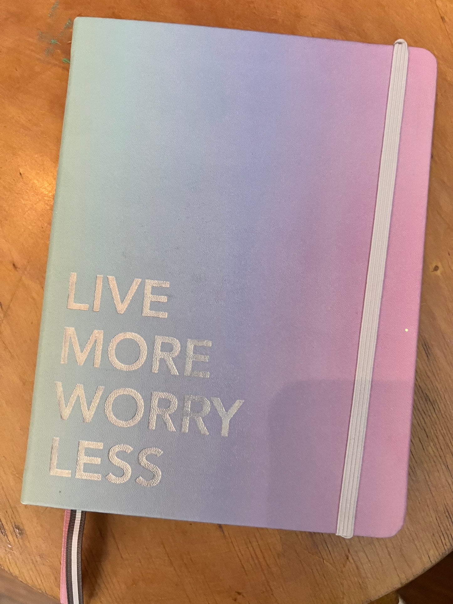 Pastel Bullet Journal - Live More Worry Less