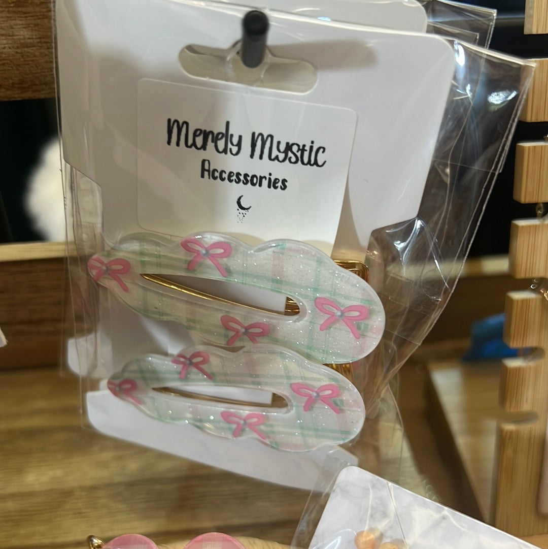 Bow acrylic clips