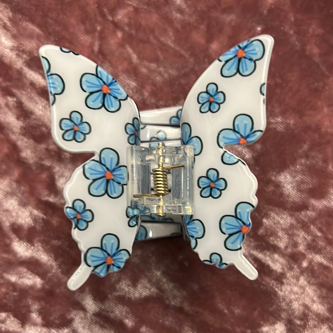 Large white and blue butterfly claw
