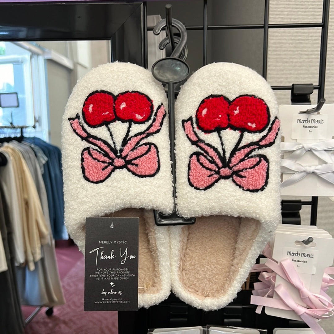 Cherry slippers