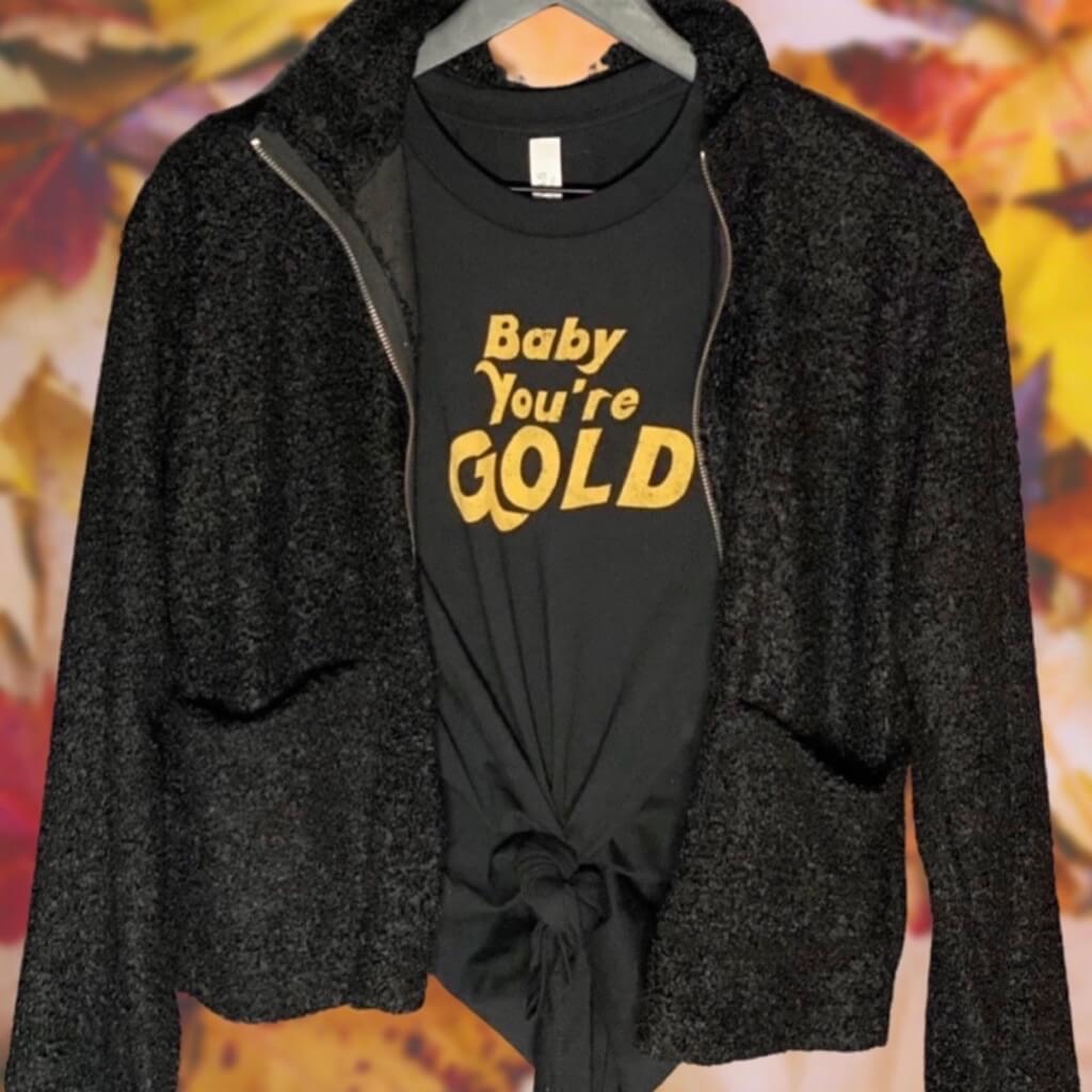 Down For Anything Oversized Black Sherpa Jacket