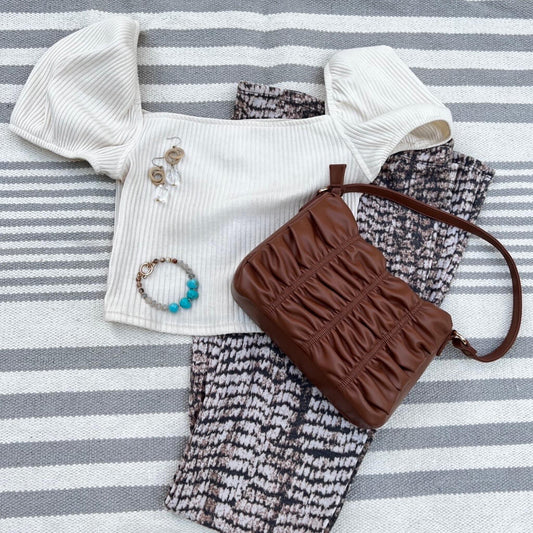 Chic Intentions- snake pattern flare pants - B2022
