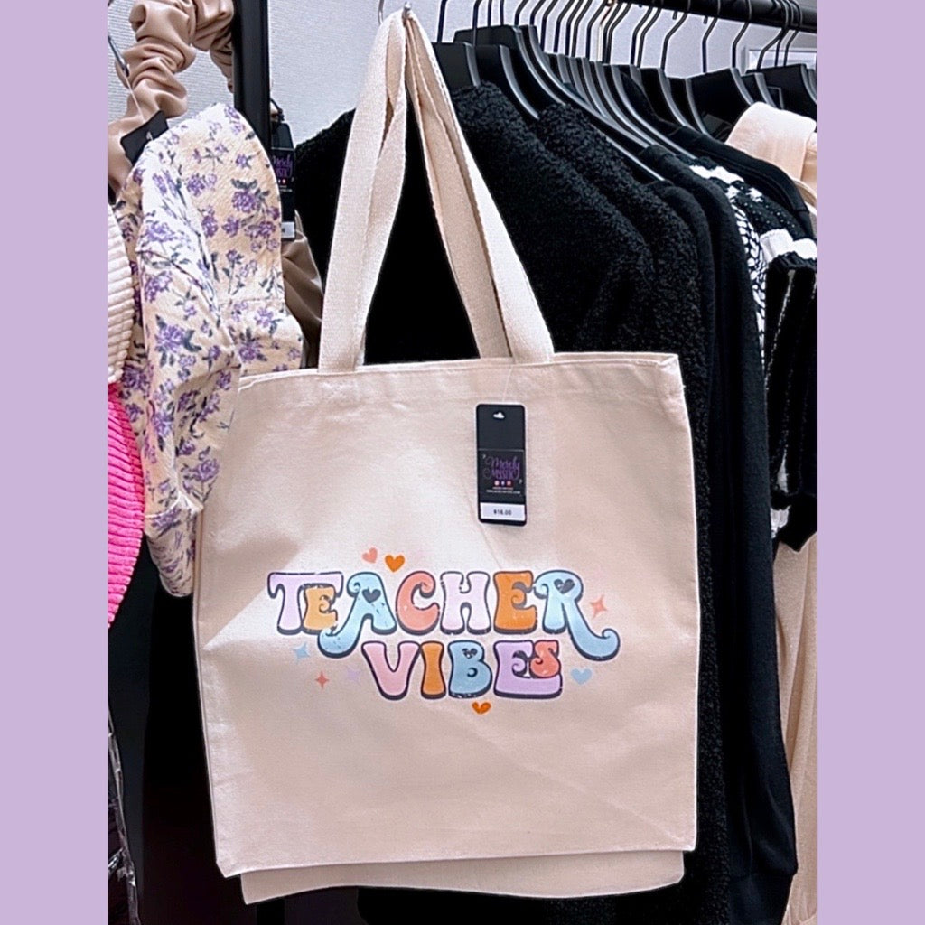 Teacher Vibes Tote