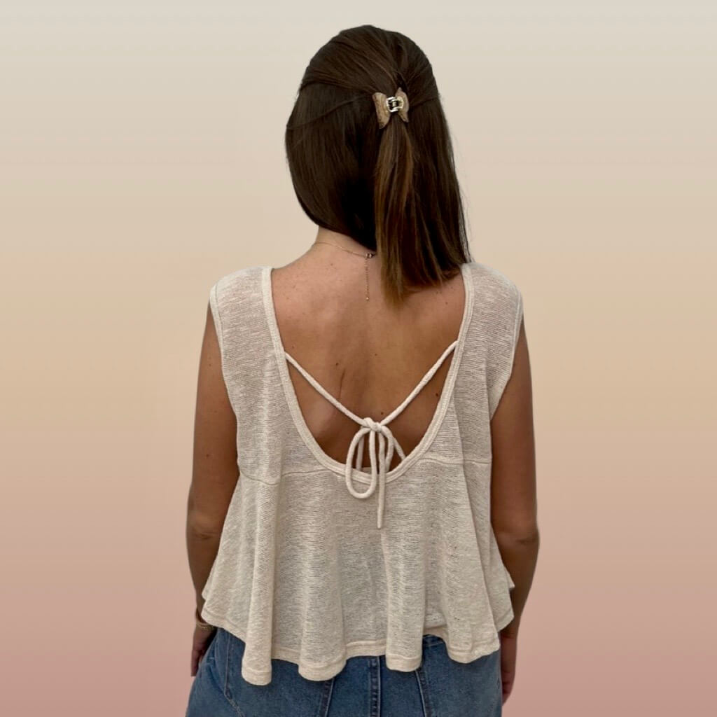 Open Back Women's Top
