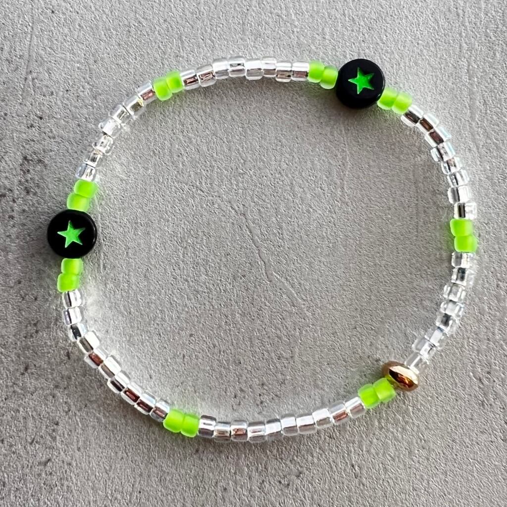 Star Crossed - Lime Green Star - 6.75 Inches