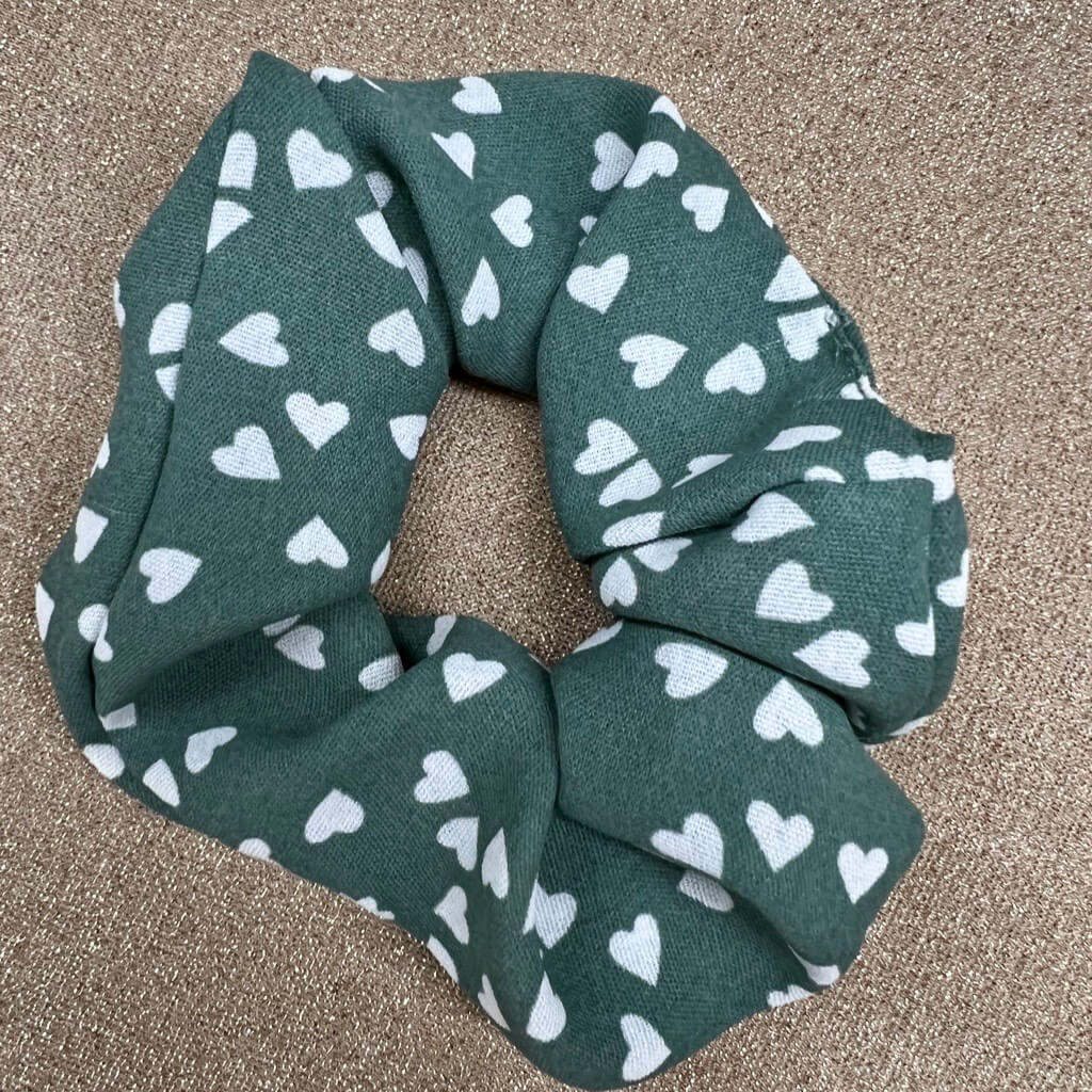 Sage heart Scrunchy