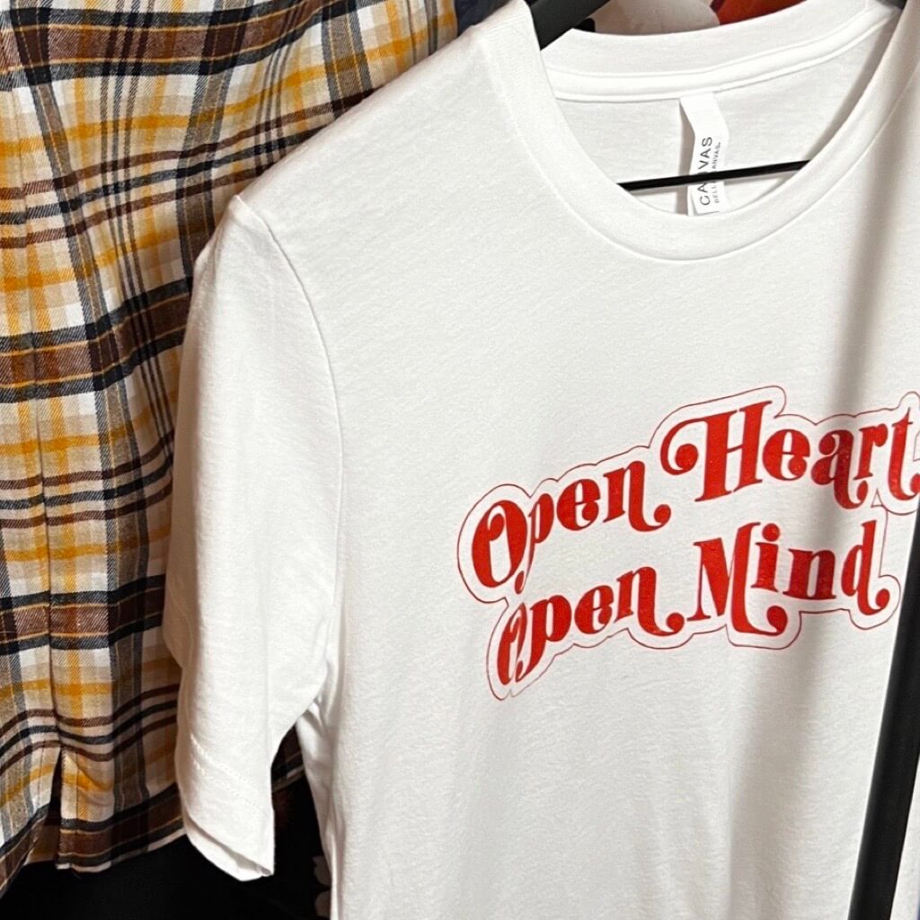 Speak Your Mind Tee - Open Heart Open Mind Graphic Tee - T2025