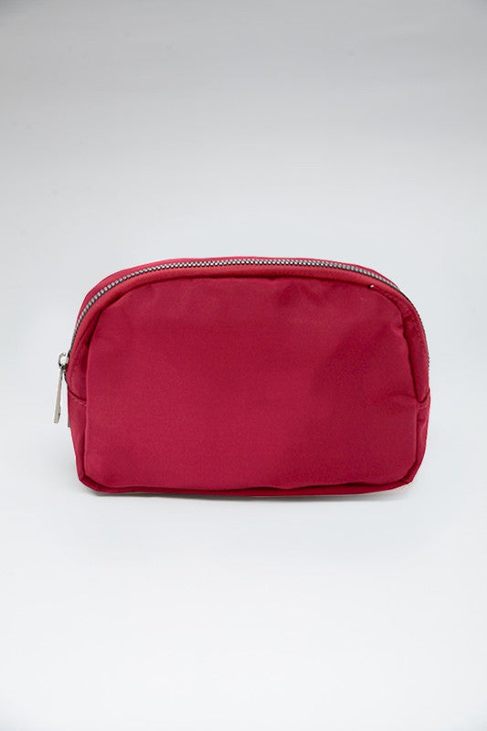 Adjustable Maroon Crossbody Bag 