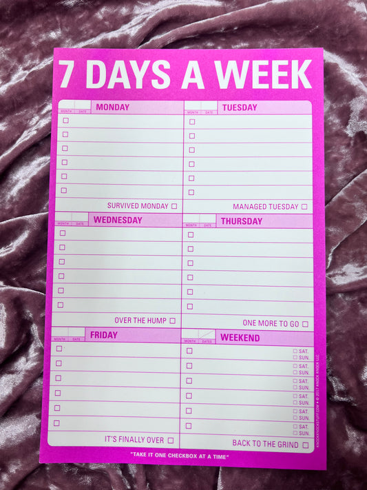 Girly Grind - Daily  Planner Pad