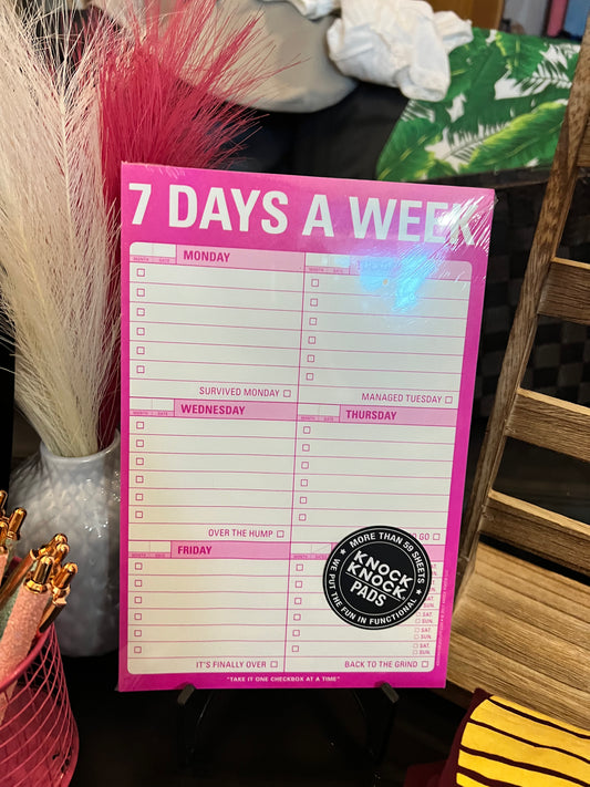 Girly Go Getter - Weekly Planner Pad