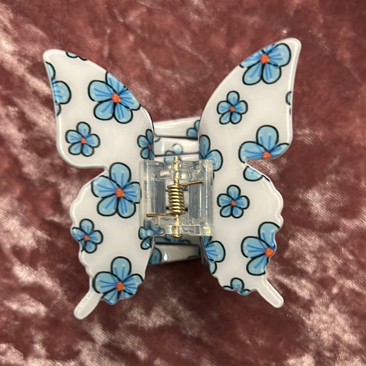 Large white and blue butterfly claw