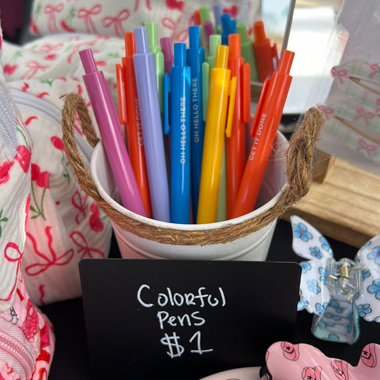 Colorful pens
