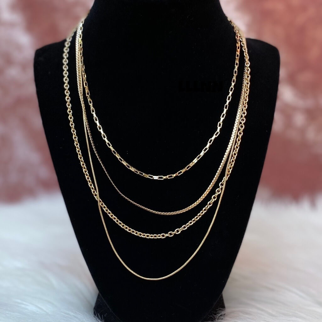 Envision Bliss Gold Cascading Layered Necklace
