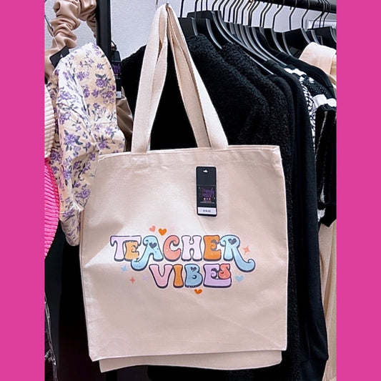 Teacher Vibes Tote