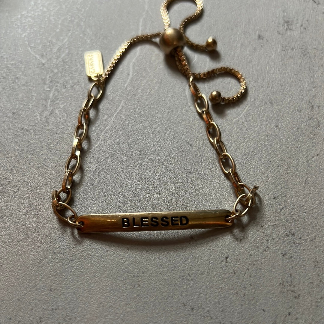 Gold blessed bracelet