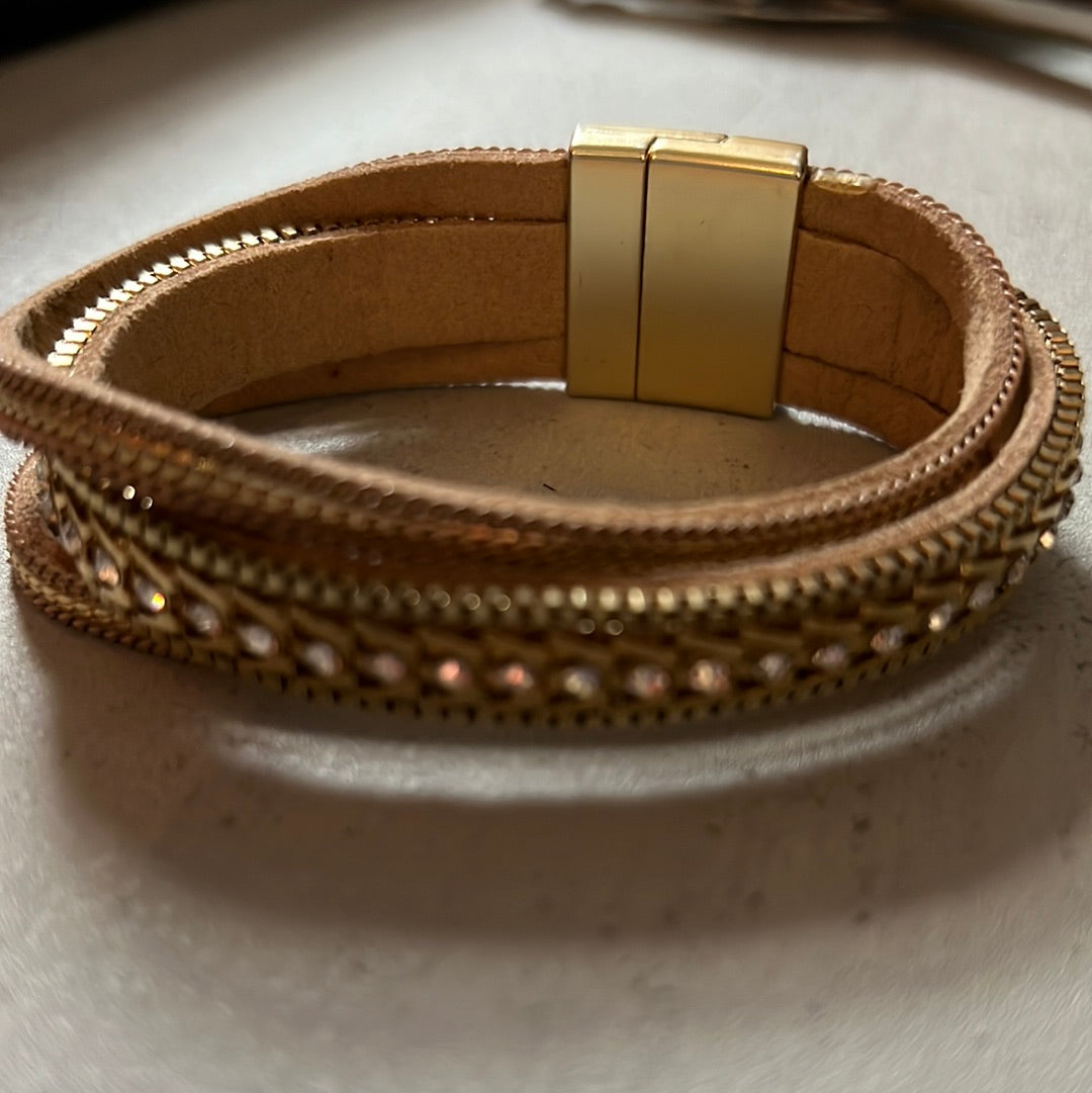 Gold cuff bracelet