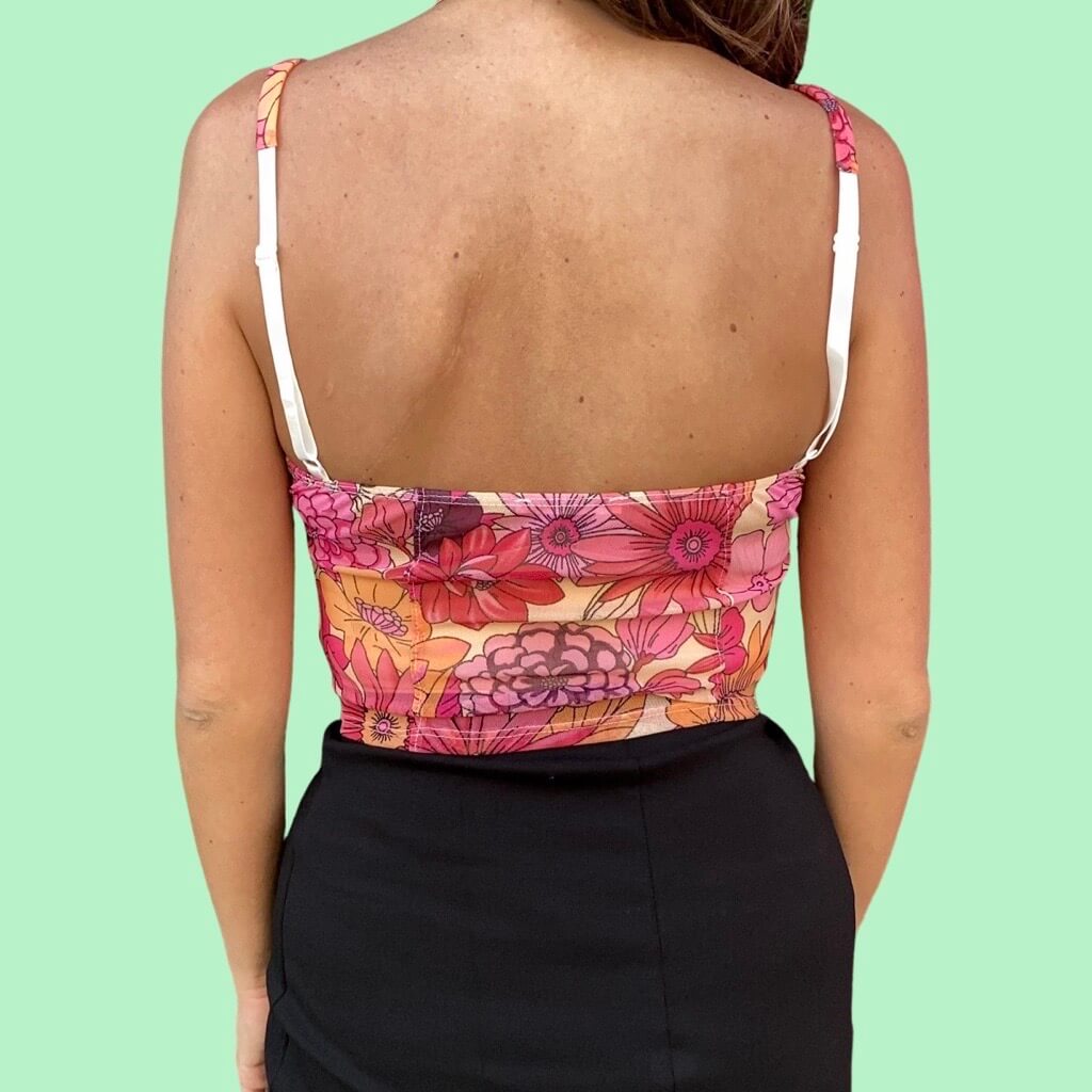 Sweet Tropics Floral Print Cami - T2239